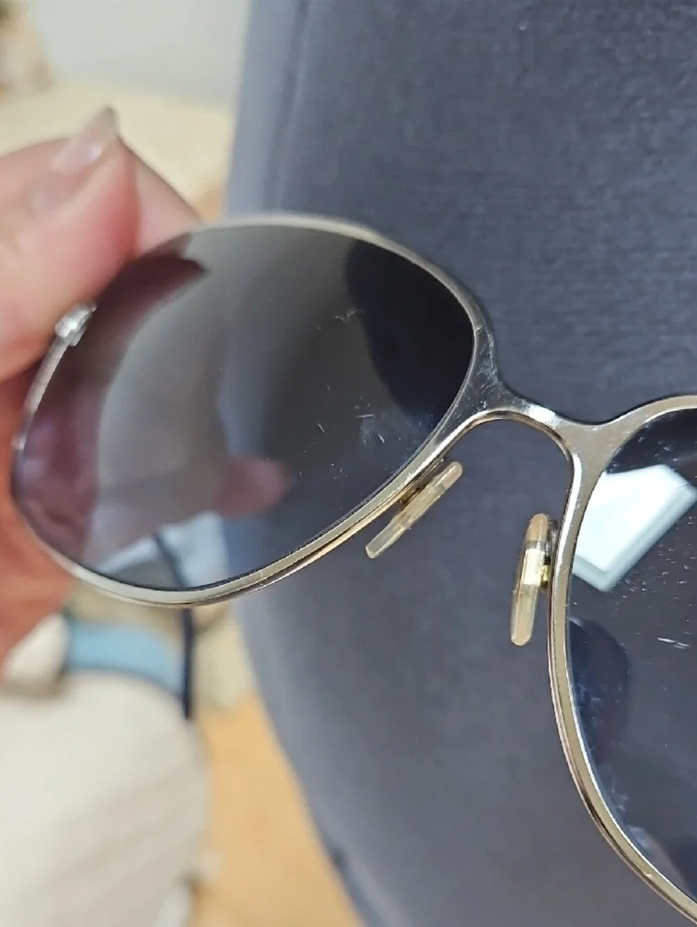 Versace Women’s Sunglasses with Black Gradient Lenses and Silver Frame